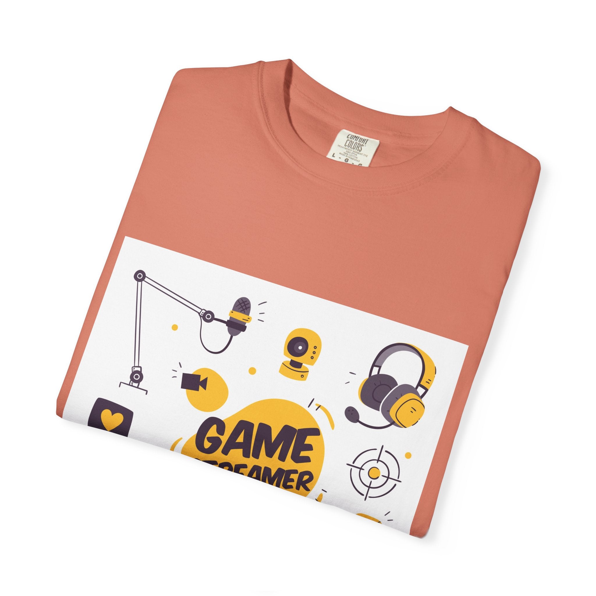 Gamer Streamer T-shirt, Unisex Casual Tee, Gaming Apparel, Twitch Merchandise, Gift for Gamers, Comfortable Cotton Shirt