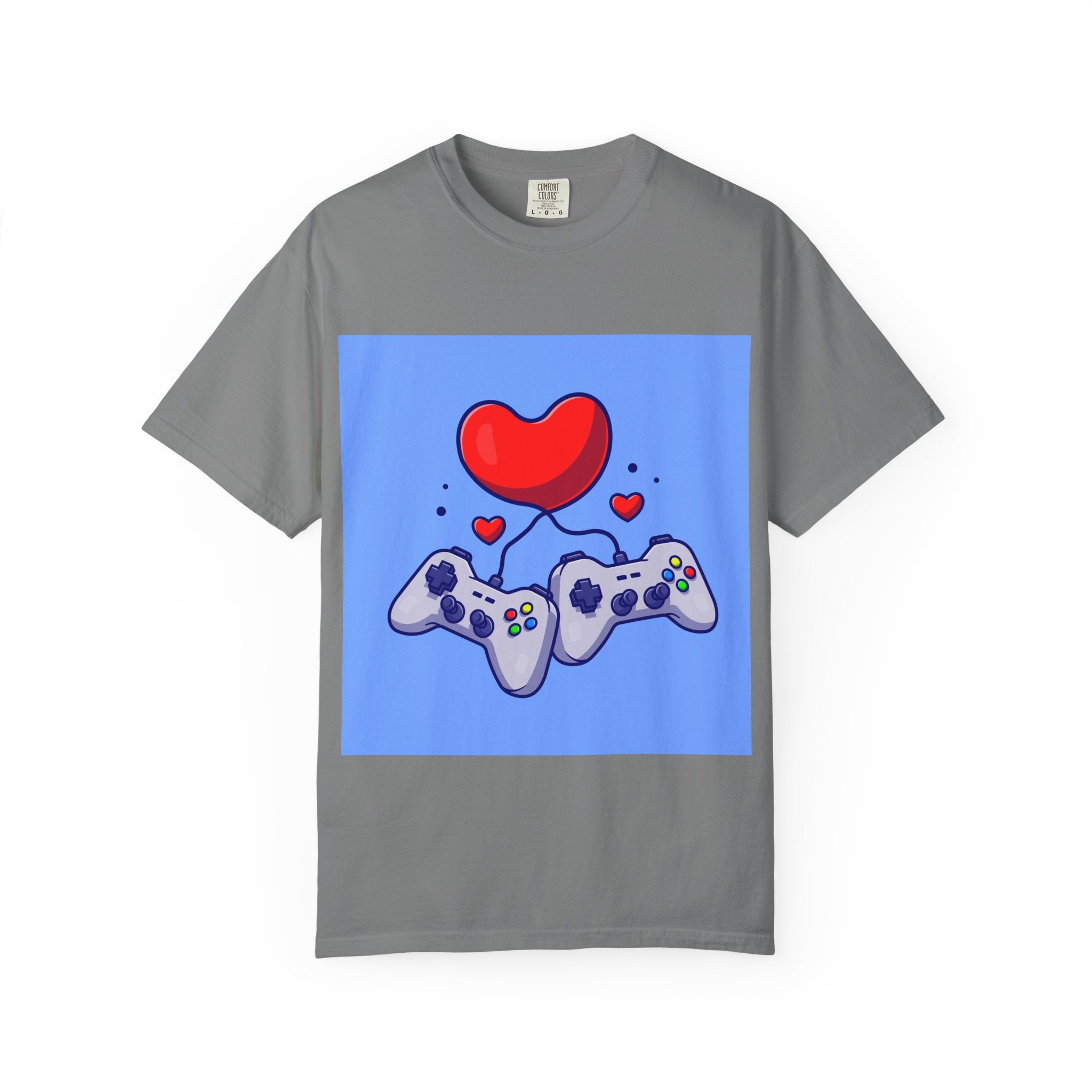 Gamer Love T-Shirt, Unisex Apparel, Cute Gaming Tee, Valentine's Gift, Gaming Enthusiast Shirt
