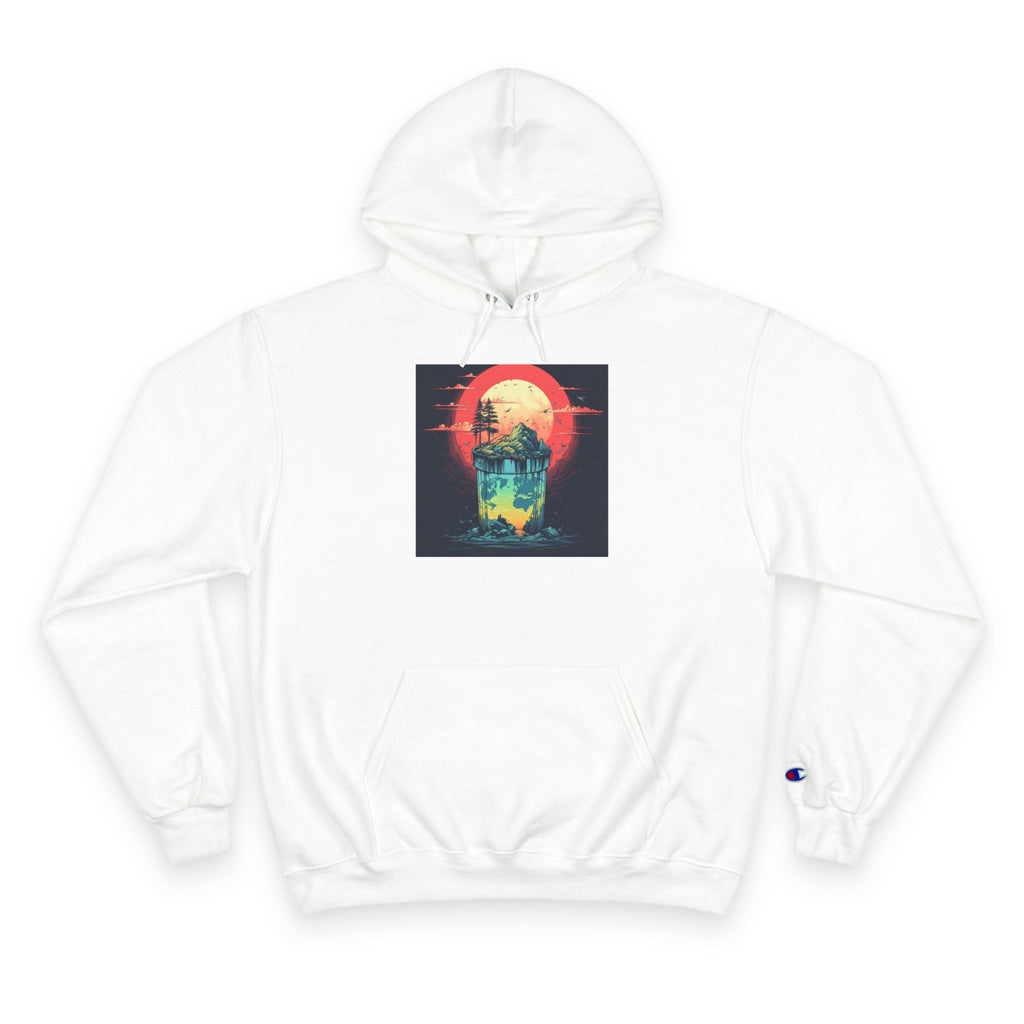Retro Vibe Champion Hoodie, Comfortable Sweatshirt, Graphic Hoodie, Cozy Layer, Unisex Style