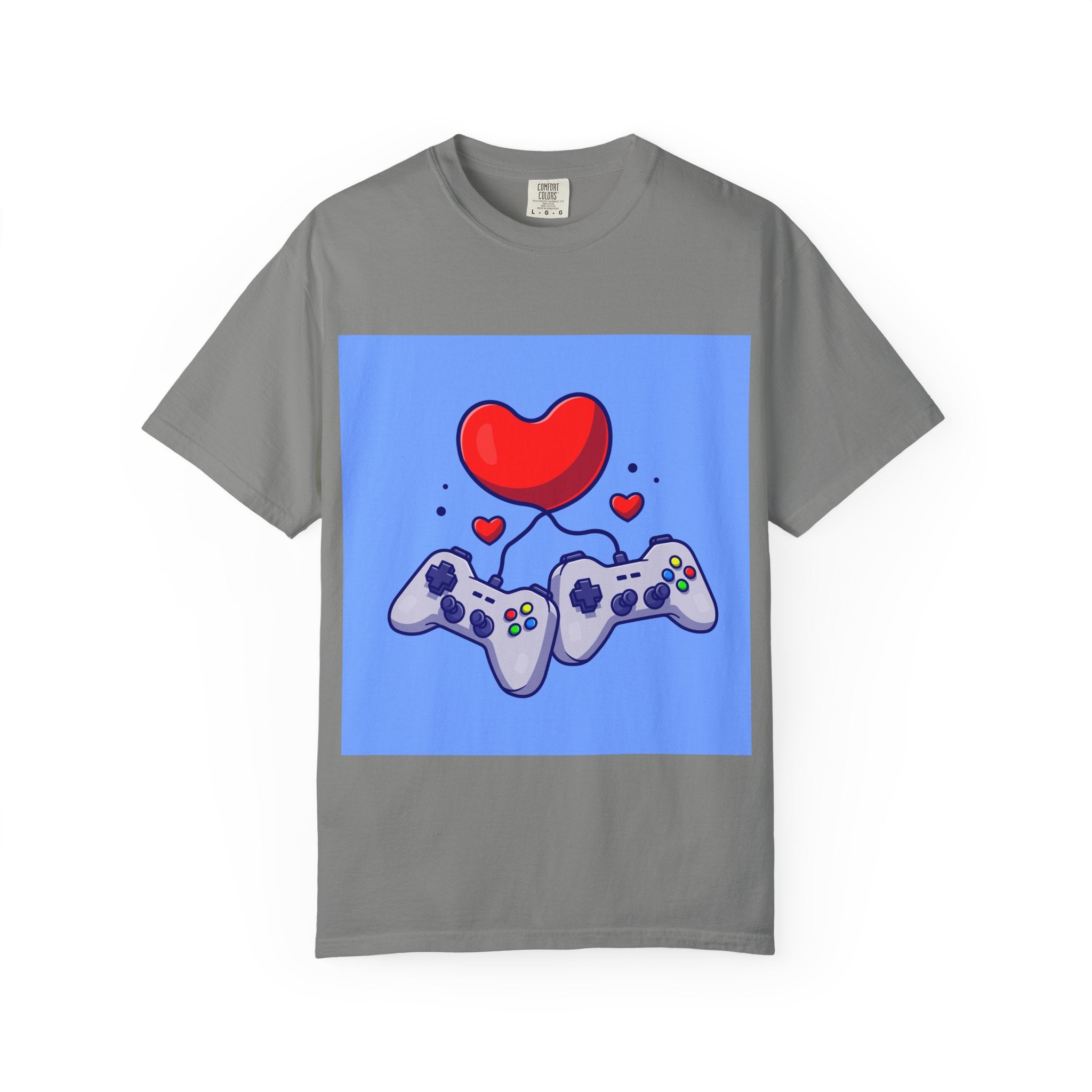 Gamer Love T-Shirt, Unisex Apparel, Cute Gaming Tee, Valentine's Gift, Gaming Enthusiast Shirt