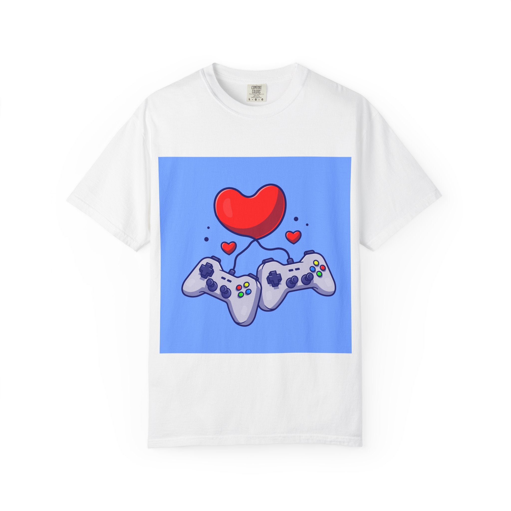 Gamer Love T-Shirt, Unisex Apparel, Cute Gaming Tee, Valentine's Gift, Gaming Enthusiast Shirt