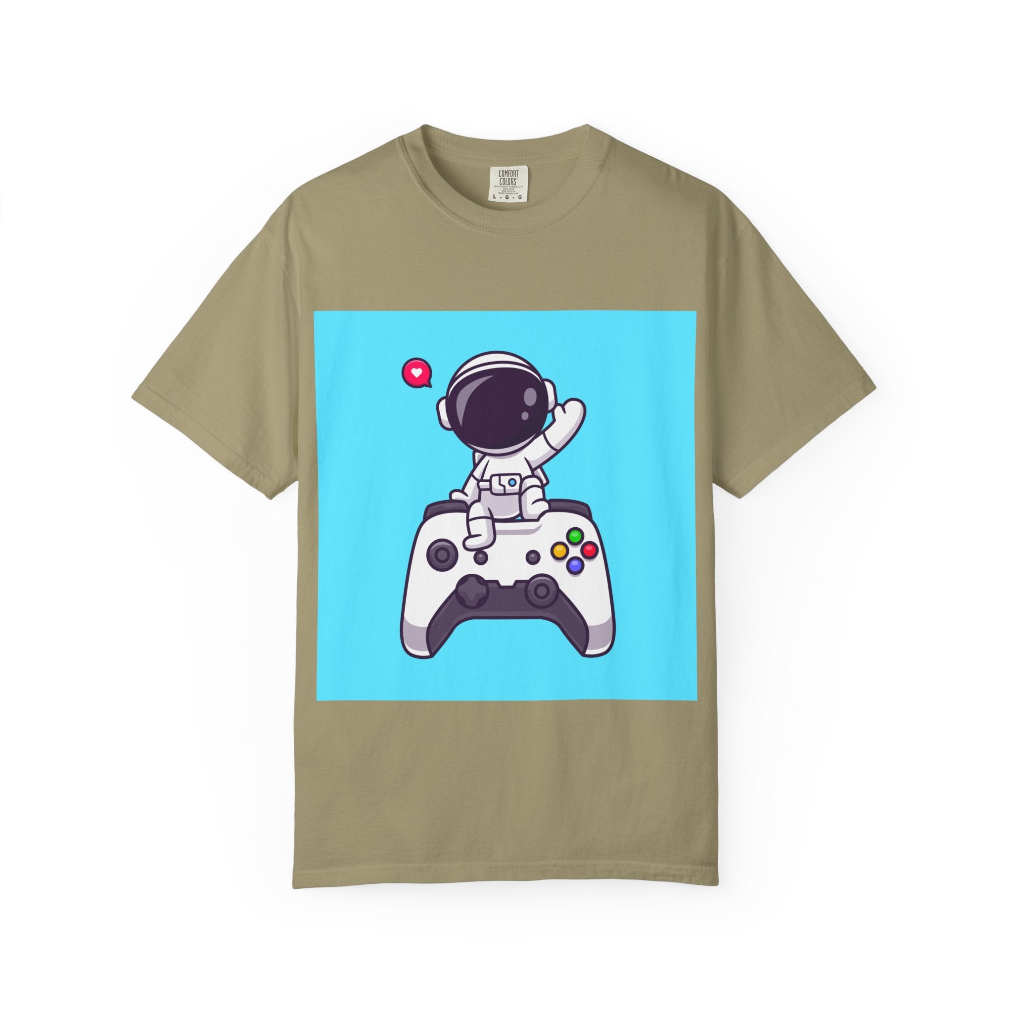 Astronaut Gamer T-Shirt, Unisex Gaming Shirt, Space-Themed Shirt, Gift for Gamers, Creative Casual Wear