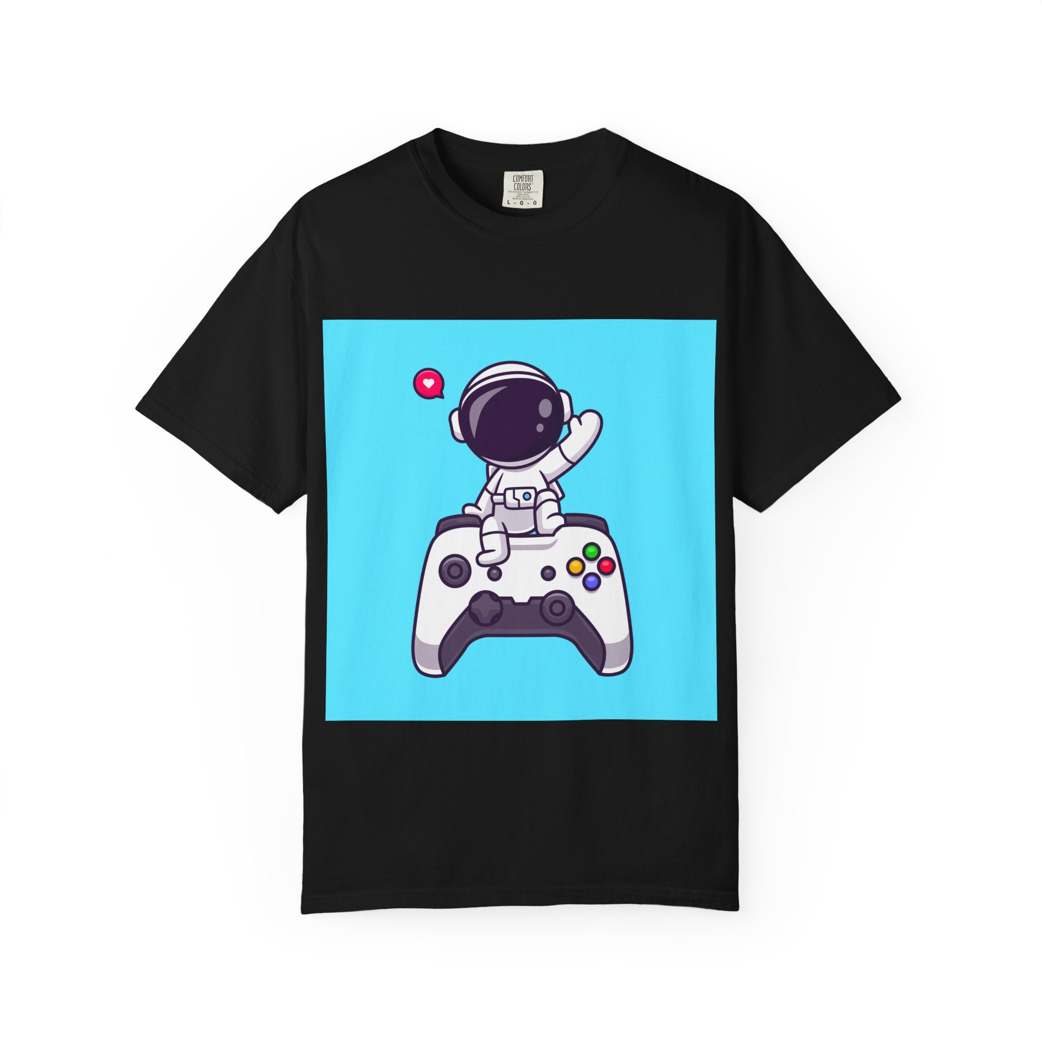 Astronaut Gamer T-Shirt, Unisex Gaming Shirt, Space-Themed Shirt, Gift for Gamers, Creative Casual Wear