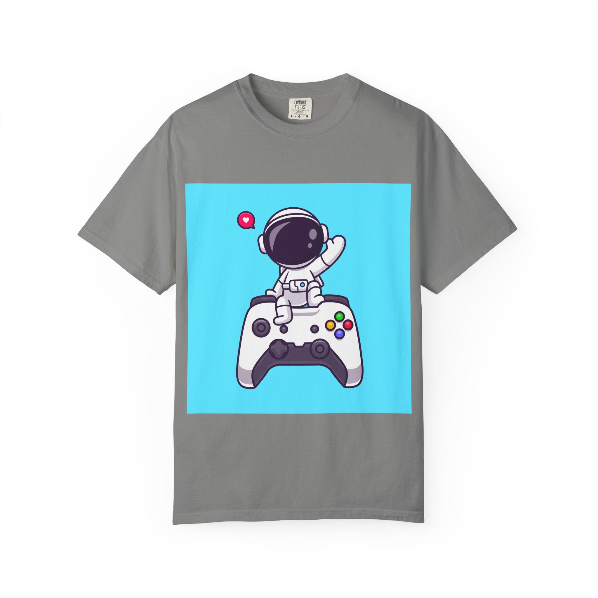 Astronaut Gamer T-Shirt, Unisex Gaming Shirt, Space-Themed Shirt, Gift for Gamers, Creative Casual Wear