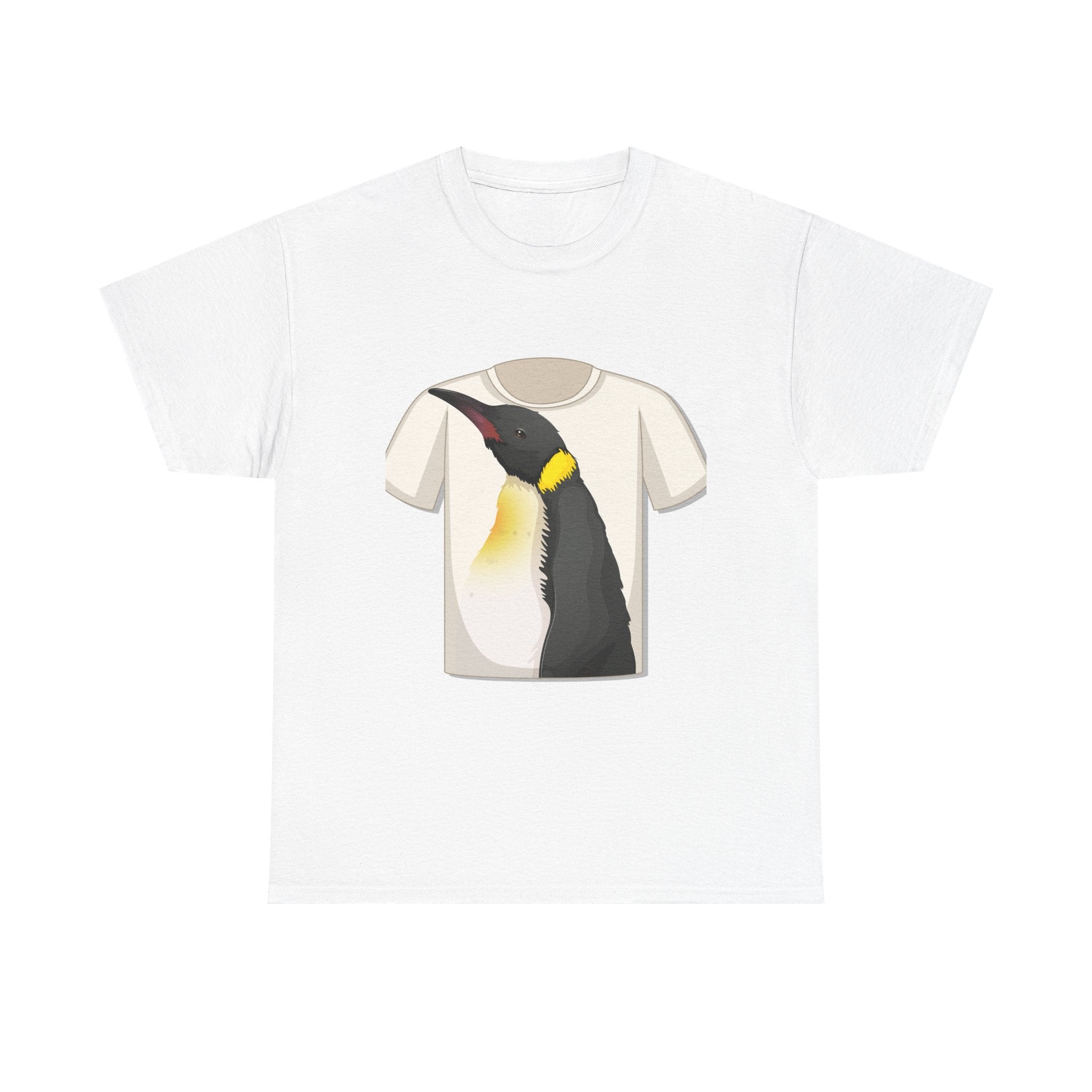 Penguin Lover's Unisex Heavy Cotton Tee, Cute Animal Art Shirt, Gift for Wildlife Enthusiasts, Casual Wear, Summer Outfit, Nature [...]
