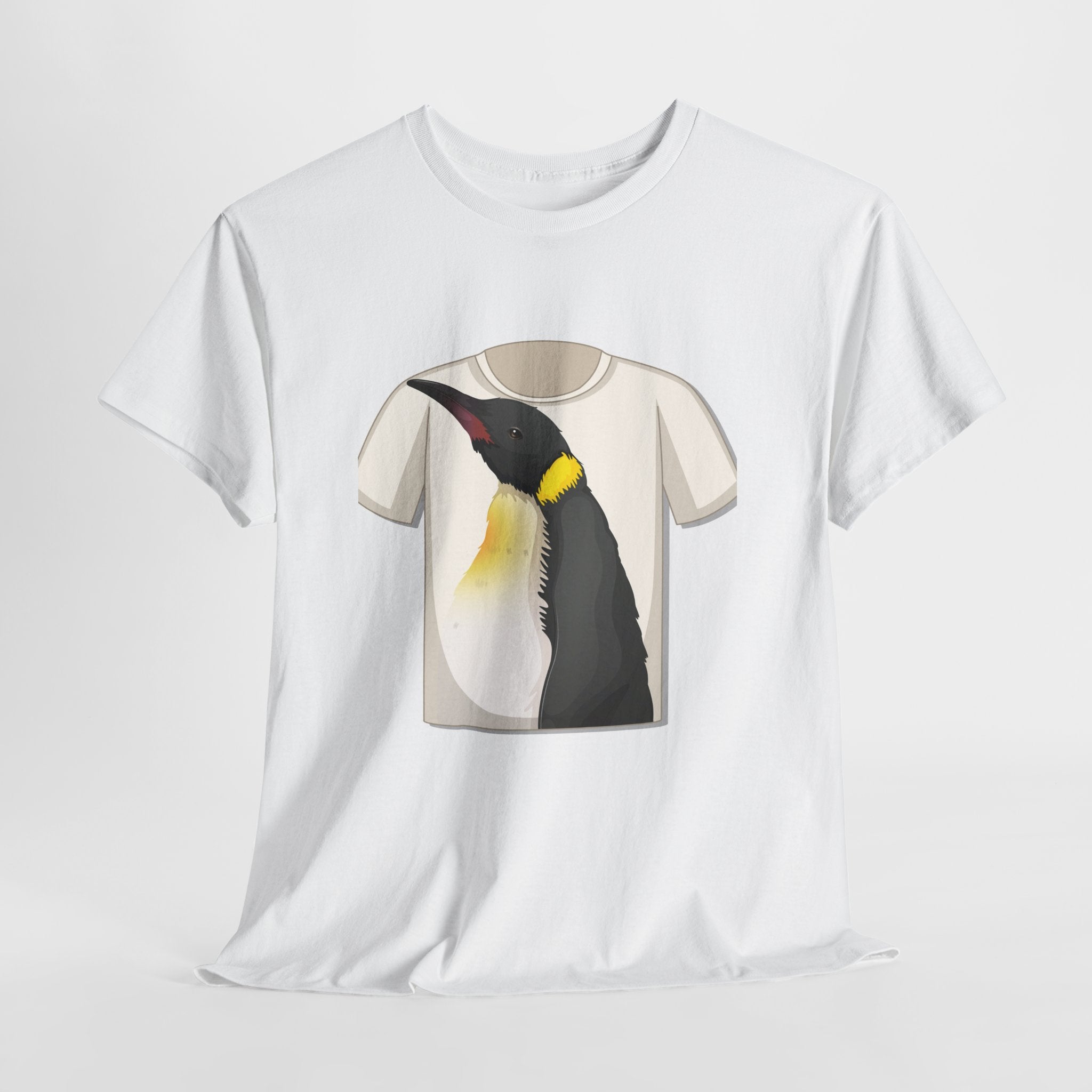 Penguin Lover's Unisex Heavy Cotton Tee, Cute Animal Art Shirt, Gift for Wildlife Enthusiasts, Casual Wear, Summer Outfit, Nature [...]