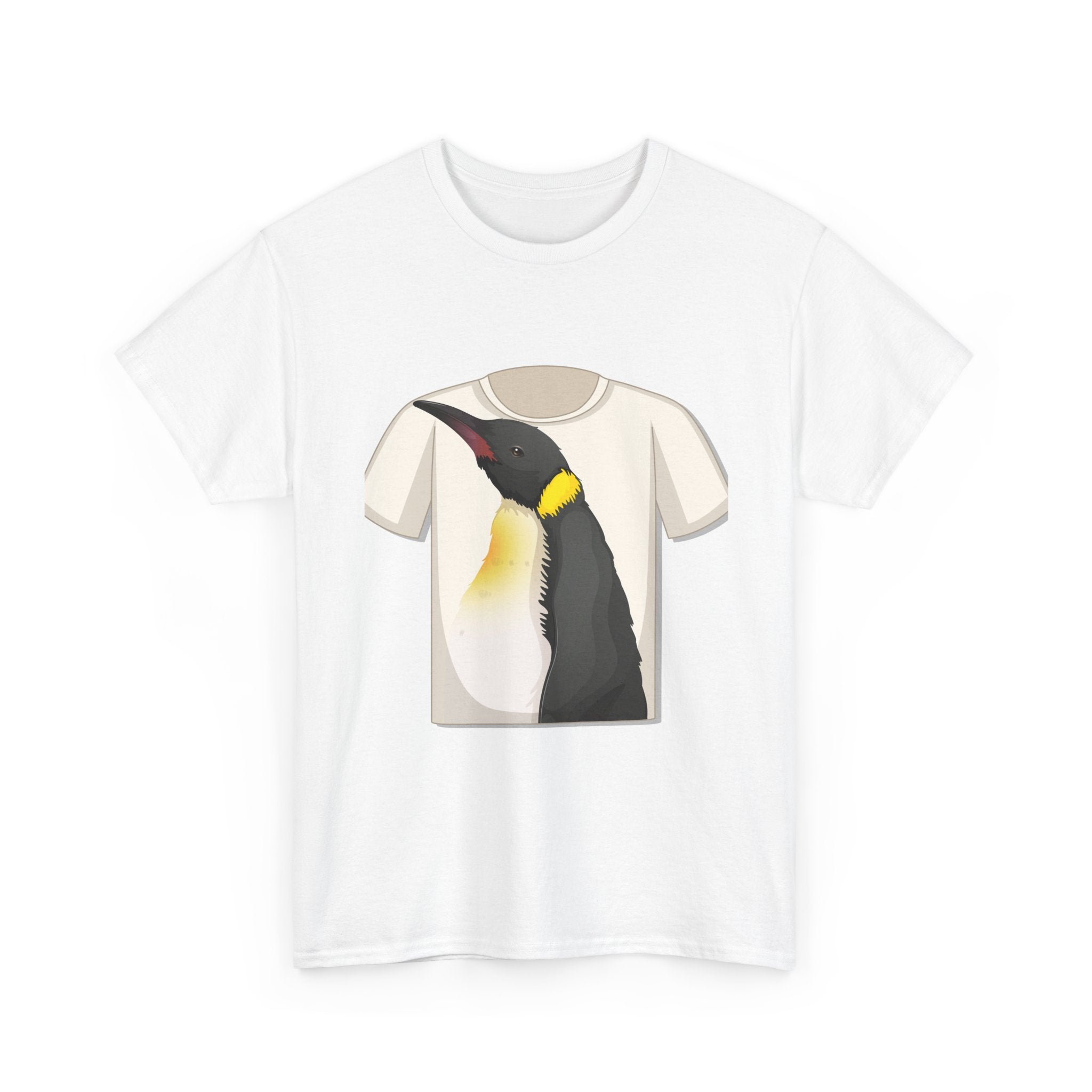 Penguin Lover's Unisex Heavy Cotton Tee, Cute Animal Art Shirt, Gift for Wildlife Enthusiasts, Casual Wear, Summer Outfit, Nature [...]