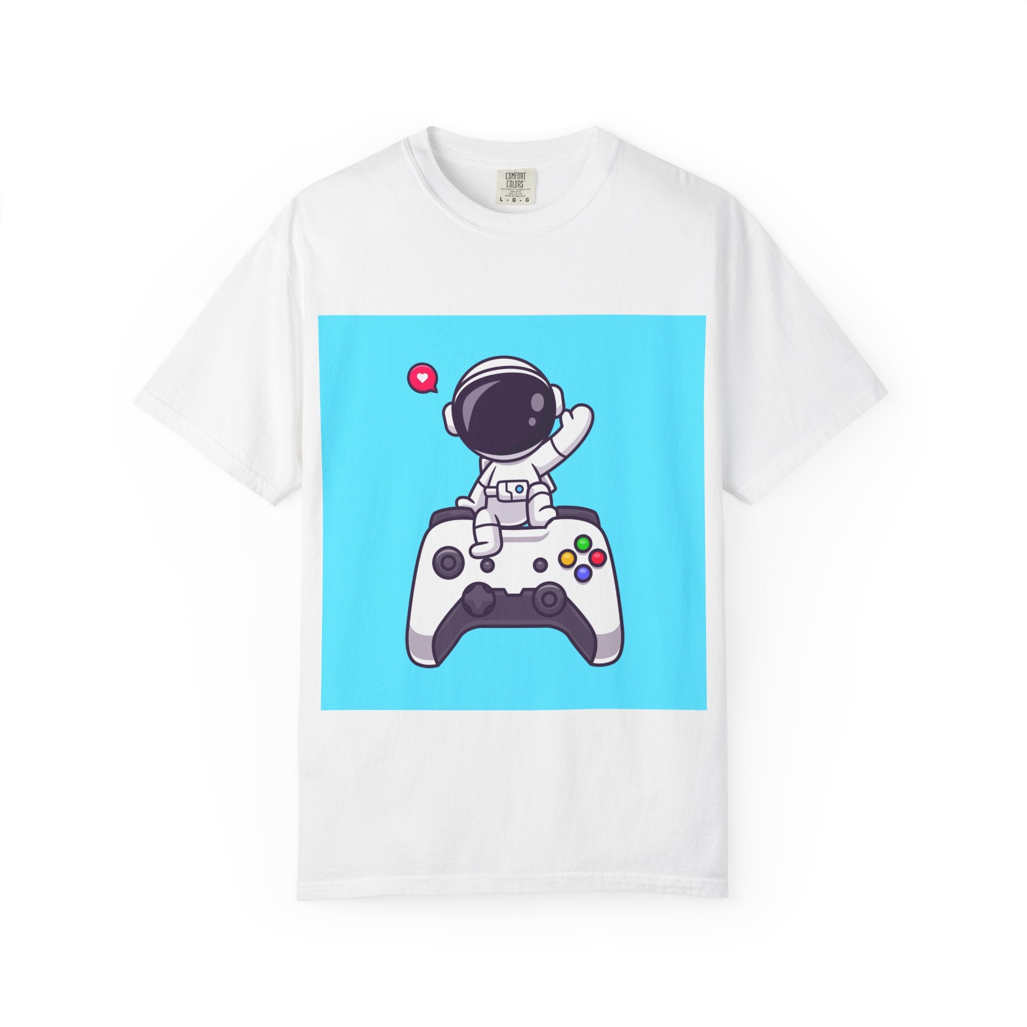 Astronaut Gamer T-Shirt, Unisex Gaming Shirt, Space-Themed Shirt, Gift for Gamers, Creative Casual Wear