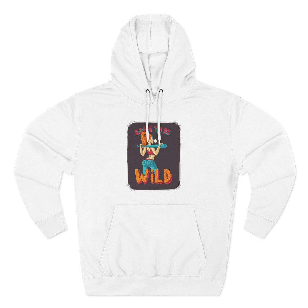 Wild Spirit Fleece Hoodie, Cozy Sweatshirt, Graphic Hoodie, Fun Gift for Adventurers, Casual Wear for Parties