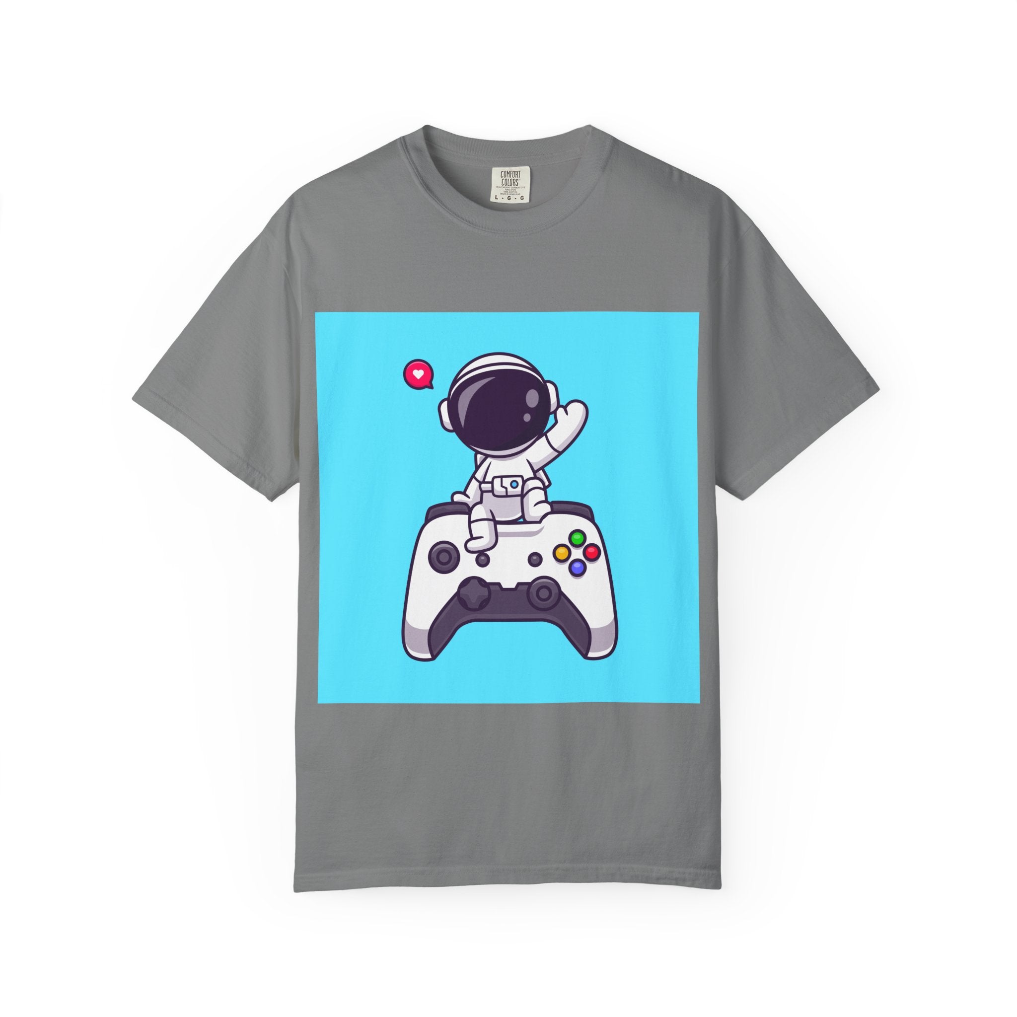 Astronaut Gamer T-Shirt, Unisex Gaming Shirt, Space-Themed Shirt, Gift for Gamers, Creative Casual Wear