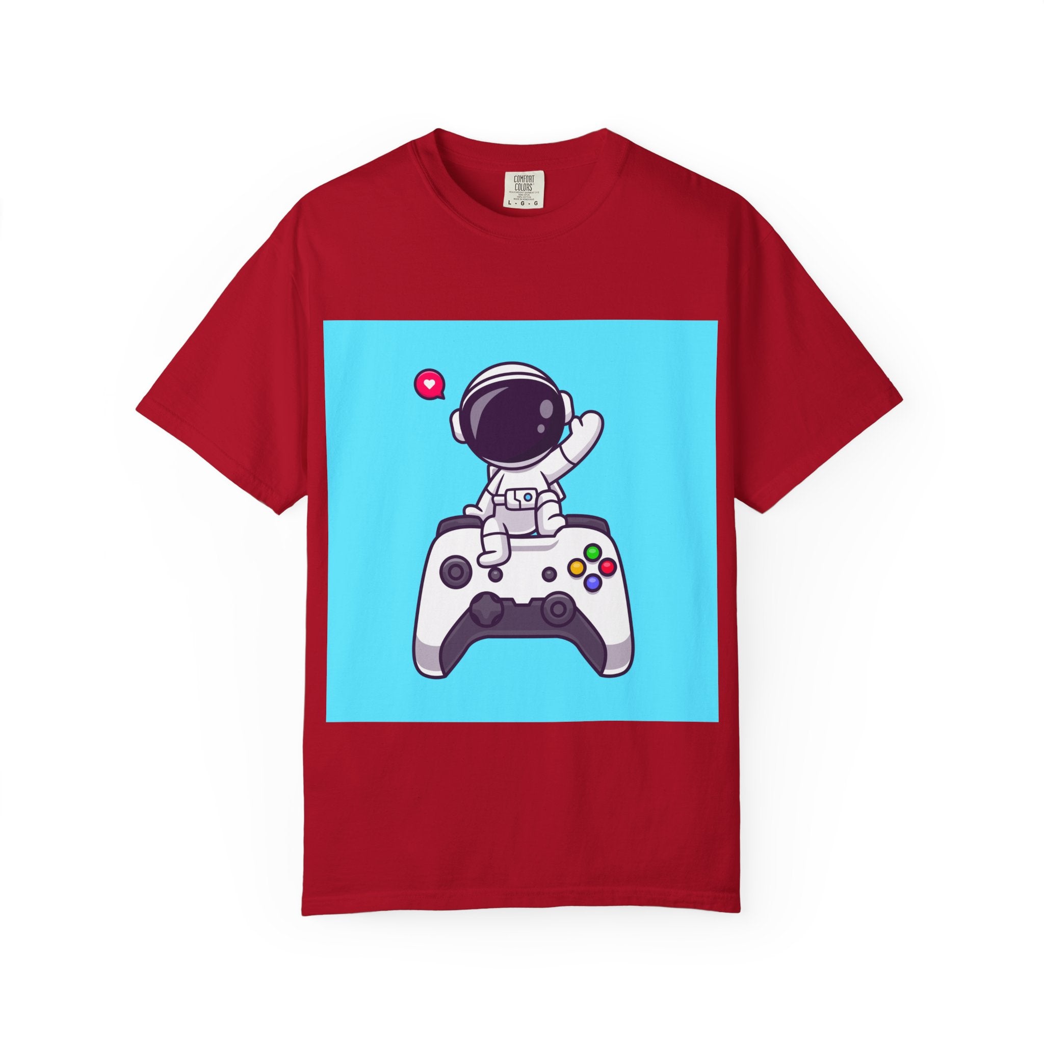 Astronaut Gamer T-Shirt, Unisex Gaming Shirt, Space-Themed Shirt, Gift for Gamers, Creative Casual Wear