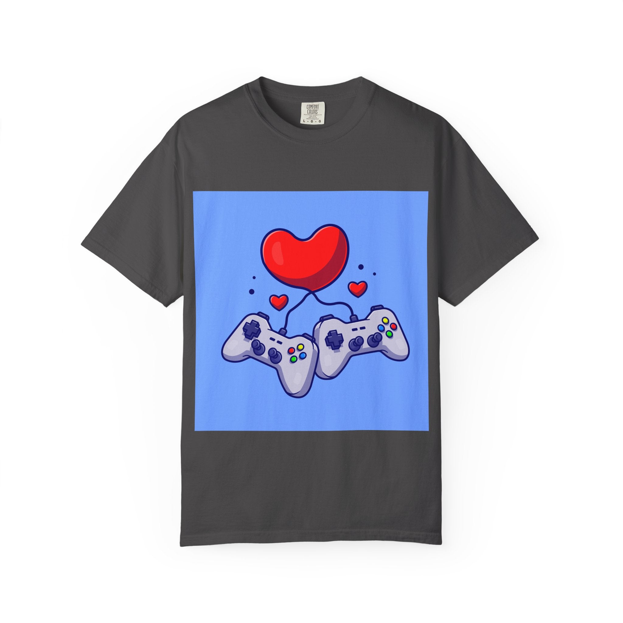 Gamer Love T-Shirt, Unisex Apparel, Cute Gaming Tee, Valentine's Gift, Gaming Enthusiast Shirt