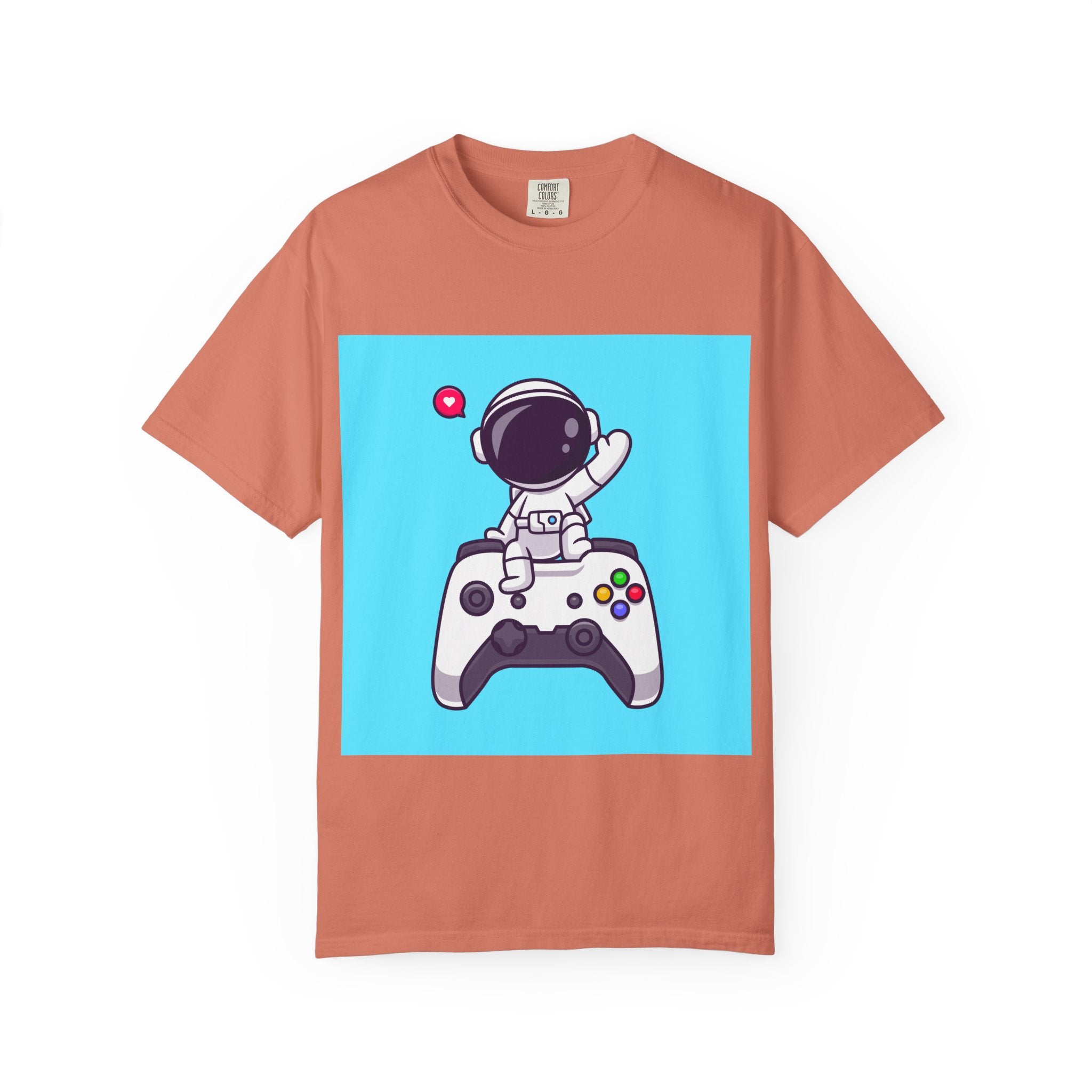 Astronaut Gamer T-Shirt, Unisex Gaming Shirt, Space-Themed Shirt, Gift for Gamers, Creative Casual Wear