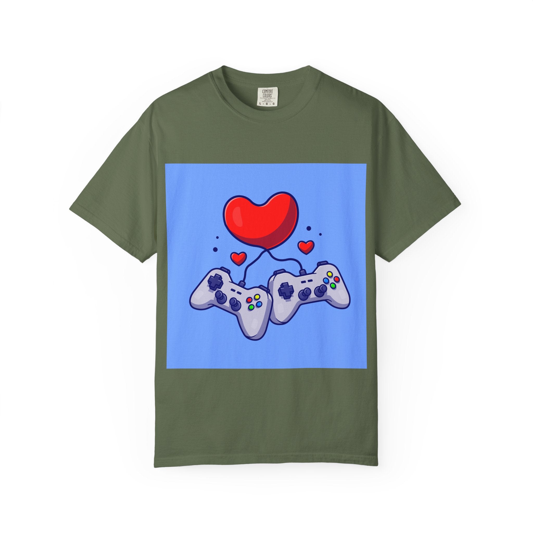 Gamer Love T-Shirt, Unisex Apparel, Cute Gaming Tee, Valentine's Gift, Gaming Enthusiast Shirt
