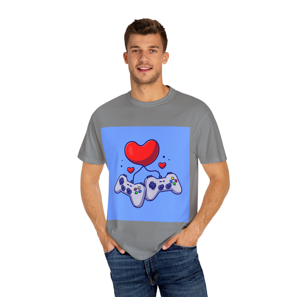 Gamer Love T-Shirt, Unisex Apparel, Cute Gaming Tee, Valentine's Gift, Gaming Enthusiast Shirt