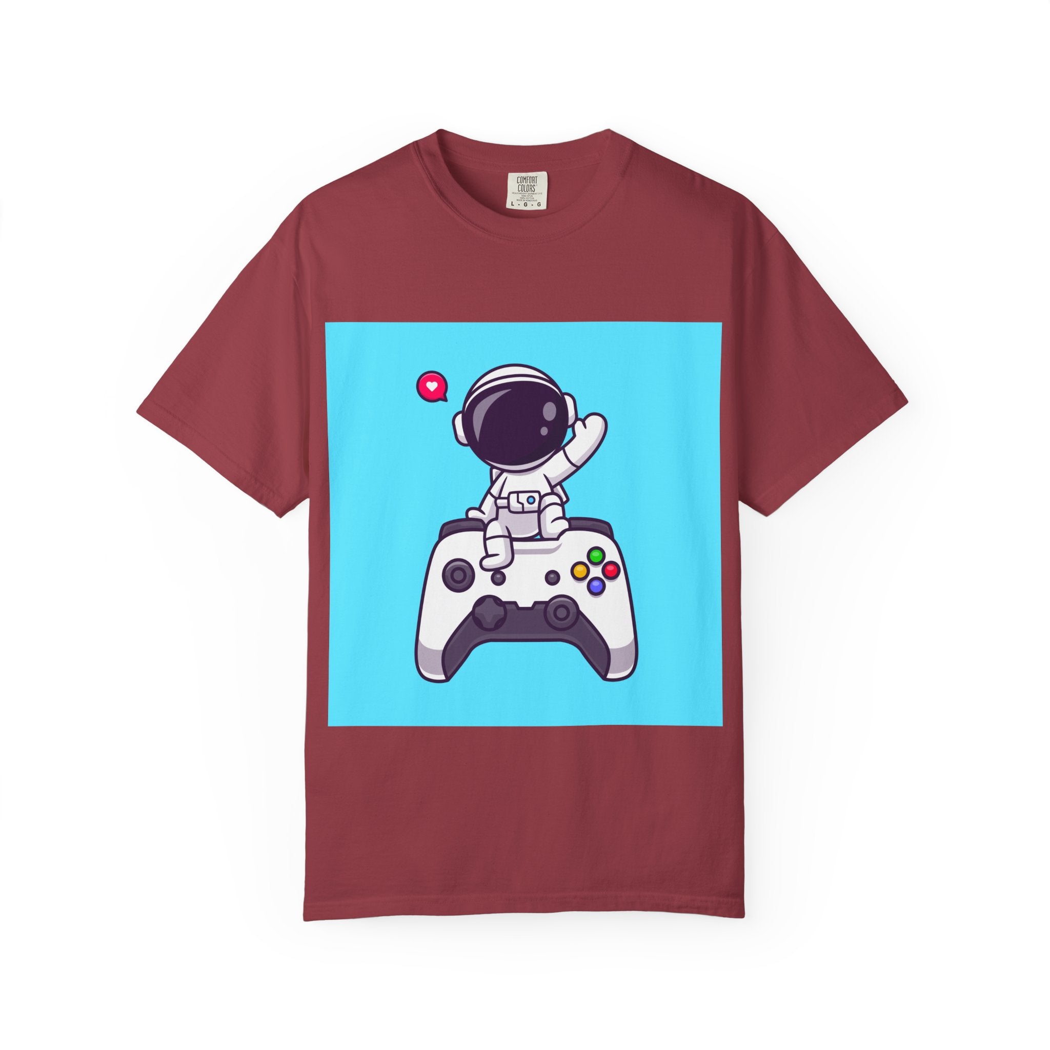Astronaut Gamer T-Shirt, Unisex Gaming Shirt, Space-Themed Shirt, Gift for Gamers, Creative Casual Wear