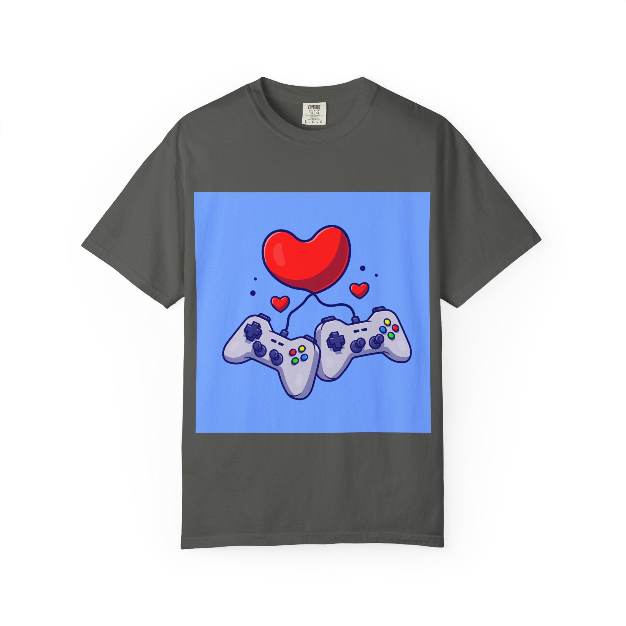 Gamer Love T-Shirt, Unisex Apparel, Cute Gaming Tee, Valentine's Gift, Gaming Enthusiast Shirt