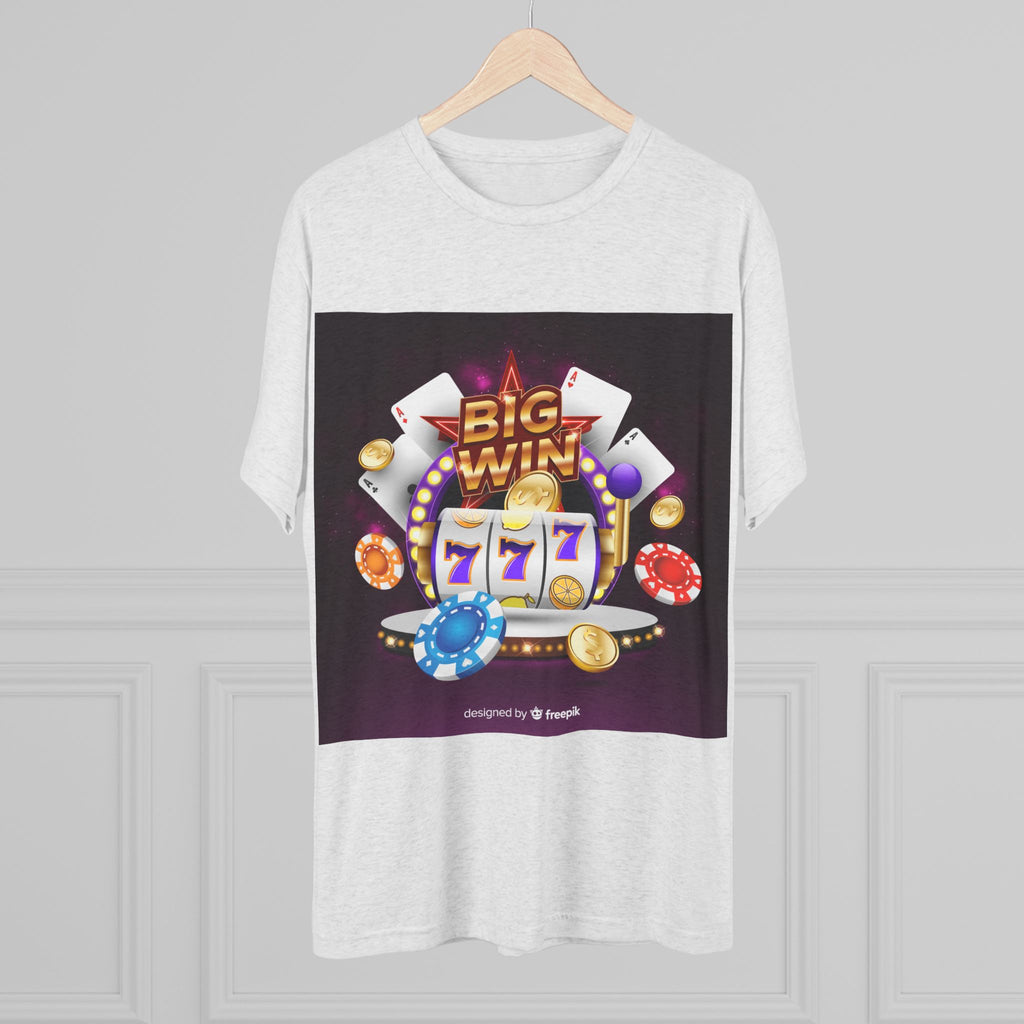 Big Win Unisex Crew Tee | Slot Machine Graphic T-Shirt for Gamers | Gambling Gift | Casino Night | Birthday Gift