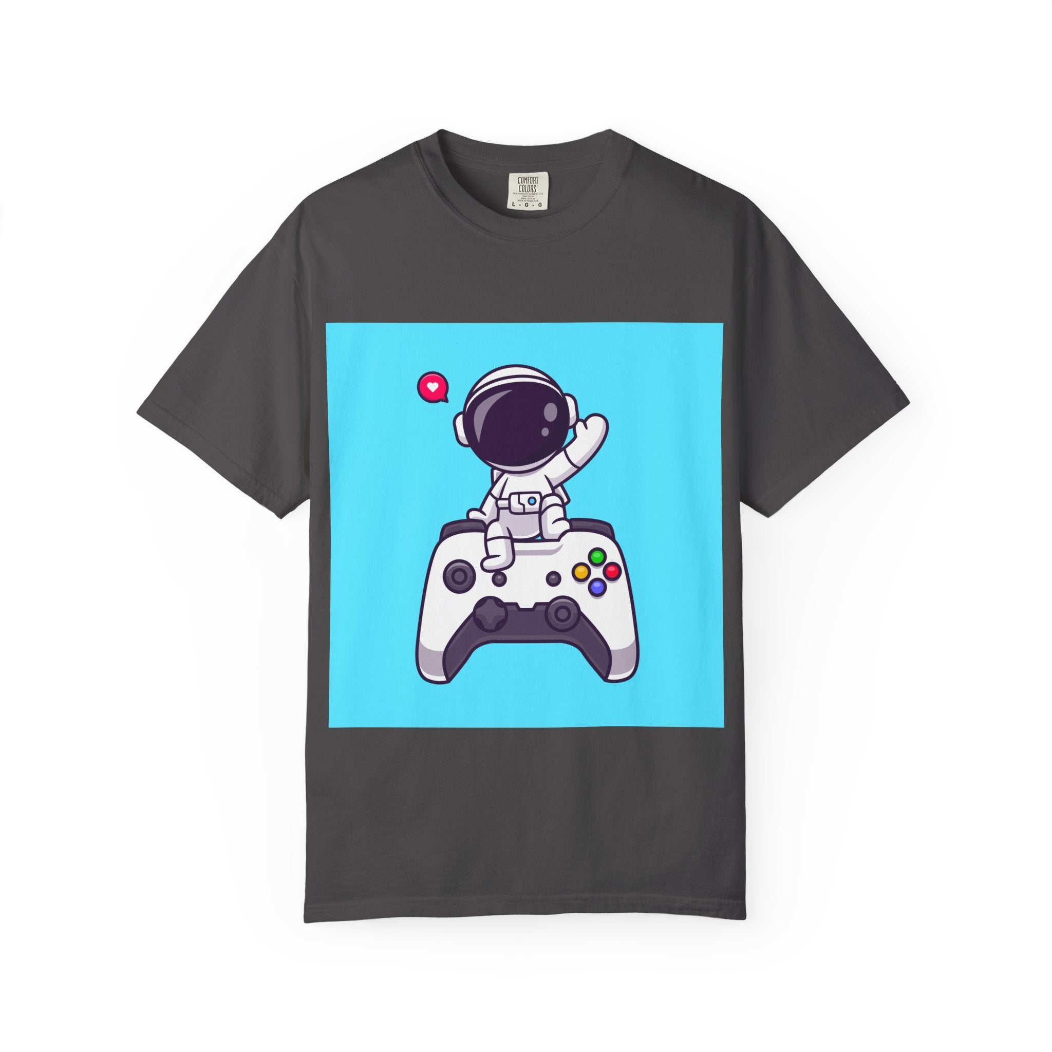 Astronaut Gamer T-Shirt, Unisex Gaming Shirt, Space-Themed Shirt, Gift for Gamers, Creative Casual Wear