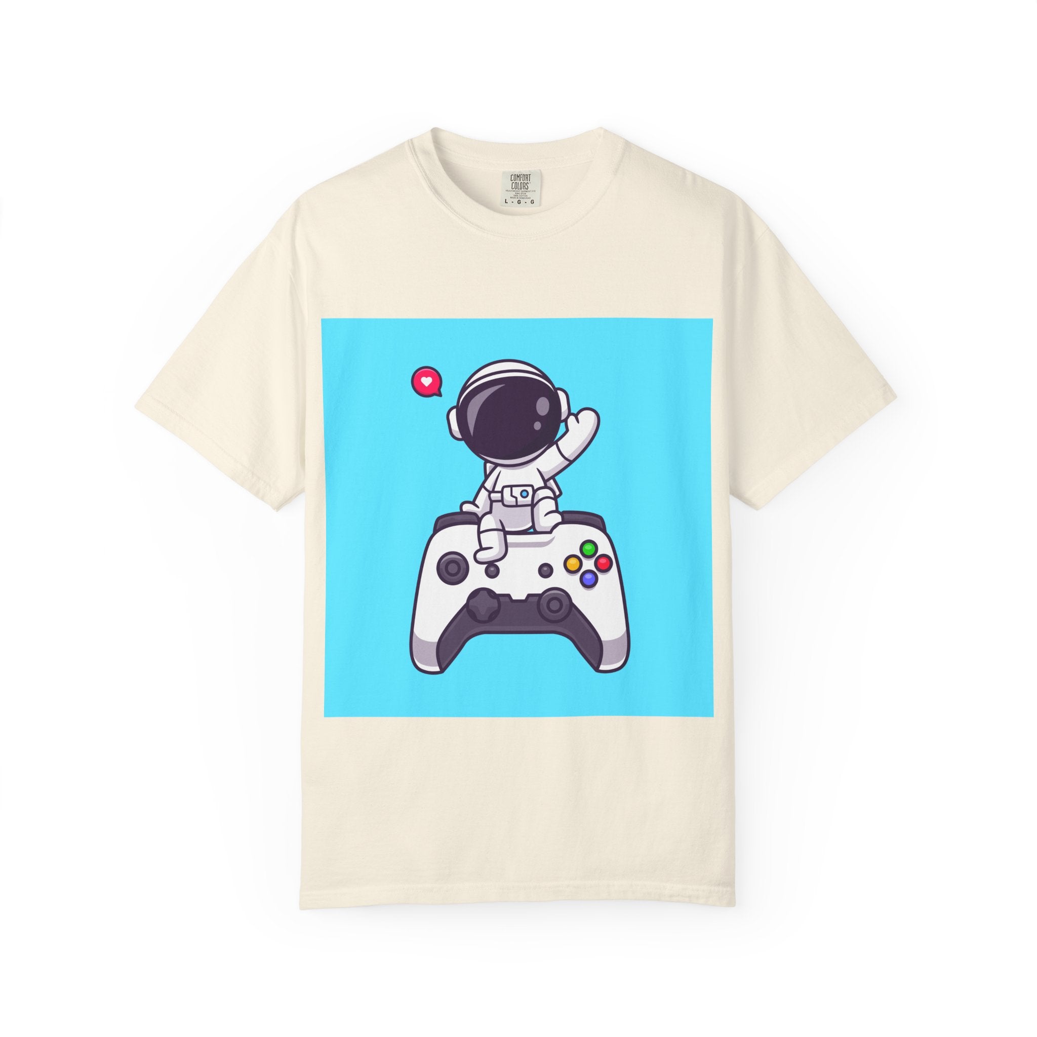 Astronaut Gamer T-Shirt, Unisex Gaming Shirt, Space-Themed Shirt, Gift for Gamers, Creative Casual Wear