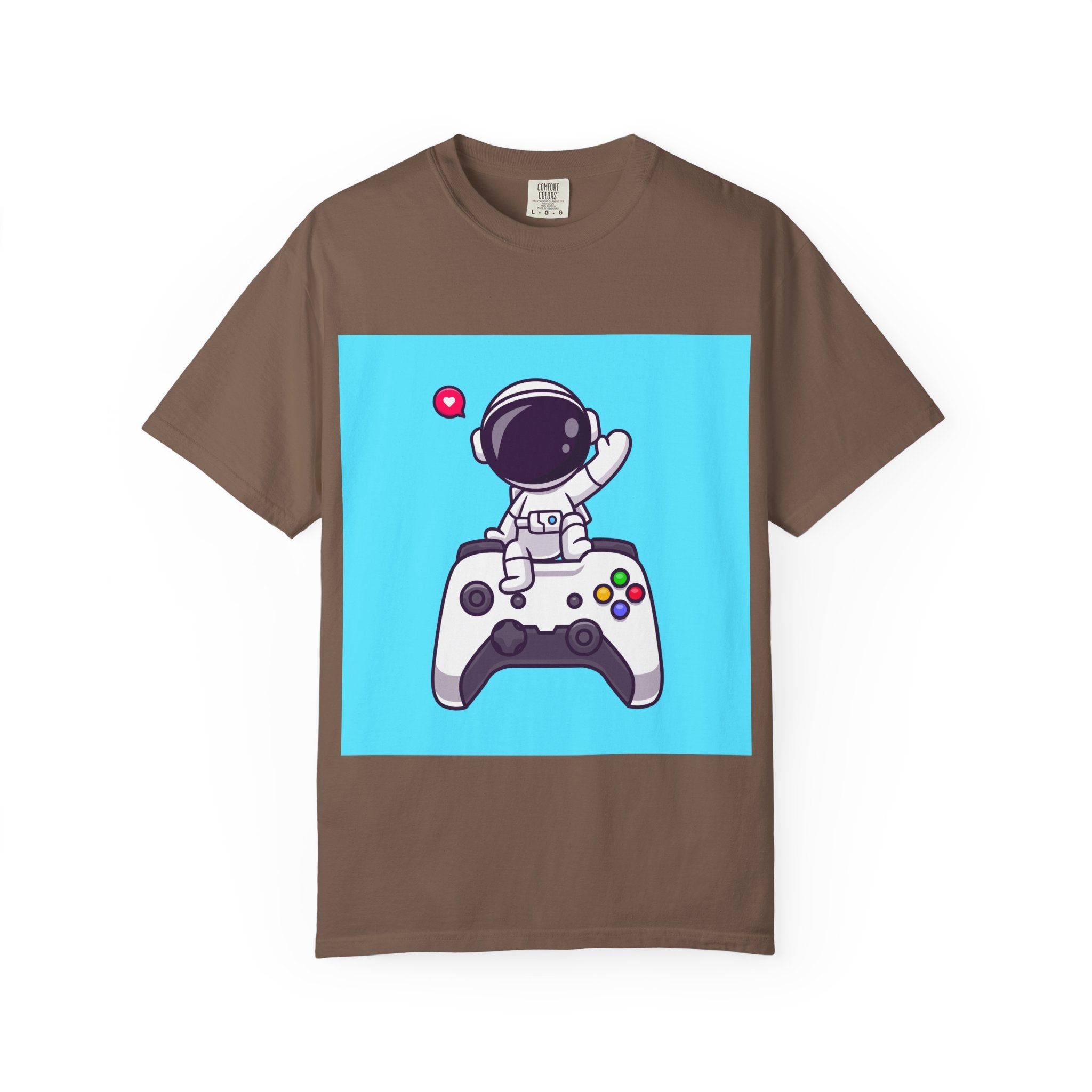 Astronaut Gamer T-Shirt, Unisex Gaming Shirt, Space-Themed Shirt, Gift for Gamers, Creative Casual Wear