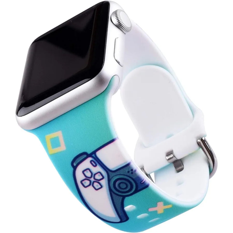 Game Controller Design Compatible with Apple Watch Band 38mm 40mm 41mm 42mm 44mm 45mm 49mm Game PS5 Strap with Soft Band for iW